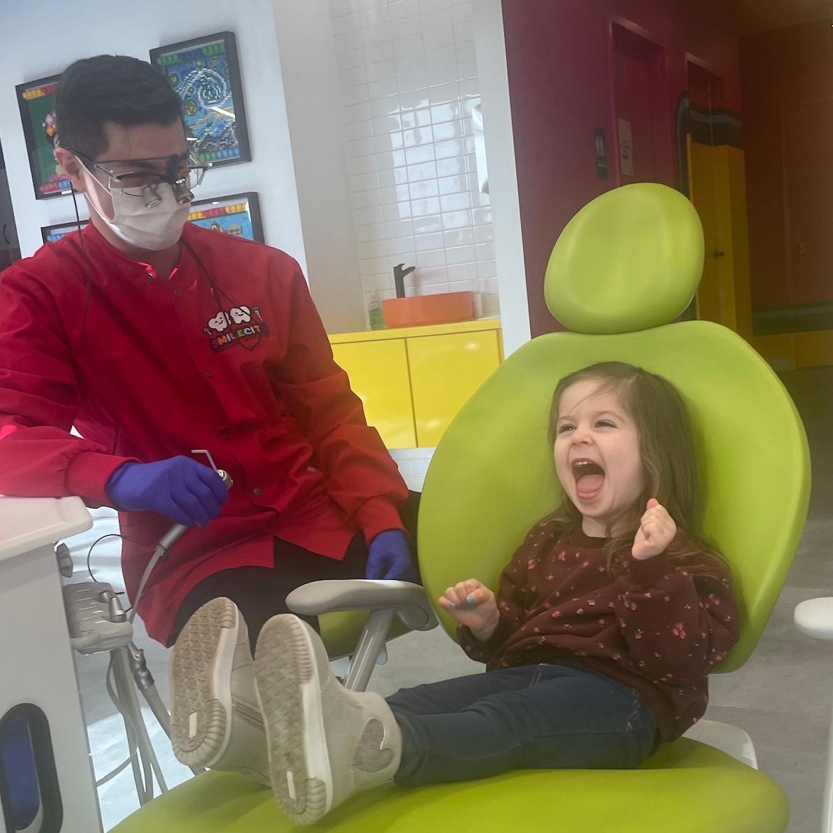 Happy Smiling Patient at SmileCity Pediatric Dentistry